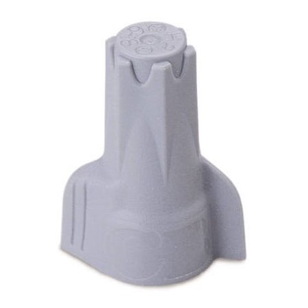 Ecm Industries Twist-On Wire Connector, 6 AWG Max, Gray, thermoplastic Insulation 25-2H2